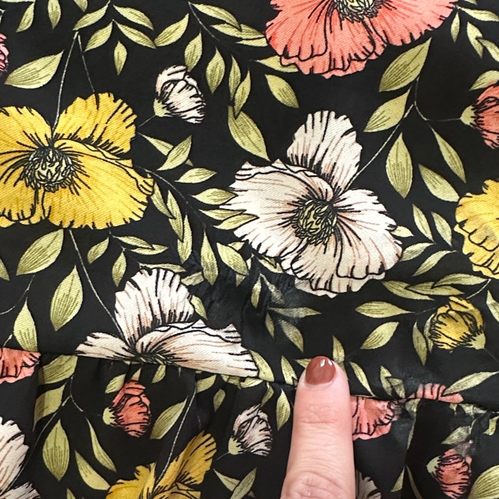 Nasty Gal Black Floral Dress - Picture 4 of 8
